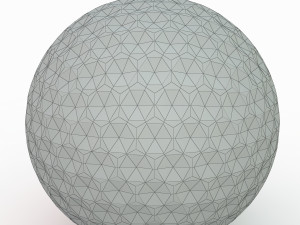 golf ball red 3D Model