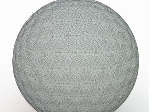 golf ball red 3D Model