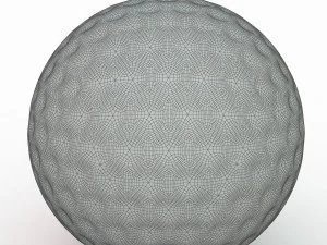 golf ball red 3D Model