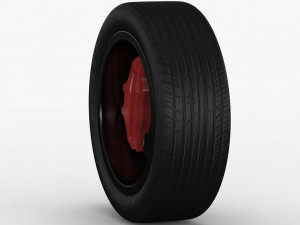 volkswagen touareg 2019 wheel 3D Model