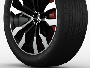 volkswagen touareg 2019 wheel 3D Model