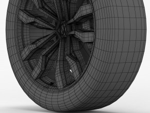 volkswagen touareg 2019 wheel 3D Model
