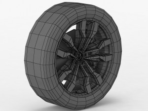 volkswagen touareg 2019 wheel 3D Model