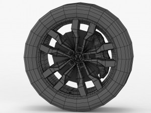 volkswagen touareg 2019 wheel 3D Model