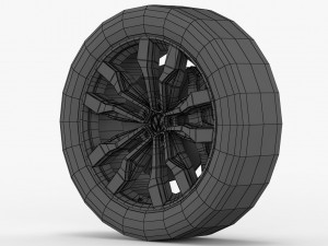 volkswagen touareg 2019 wheel 3D Model