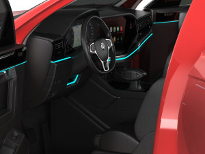 volksvagen touareg 2019 red 3D Model