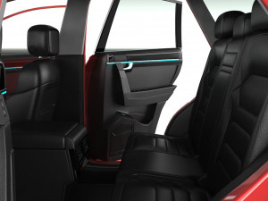 volksvagen touareg 2019 red 3D Model
