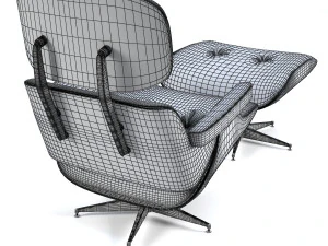 eames lounge chair low-poly 3D Model