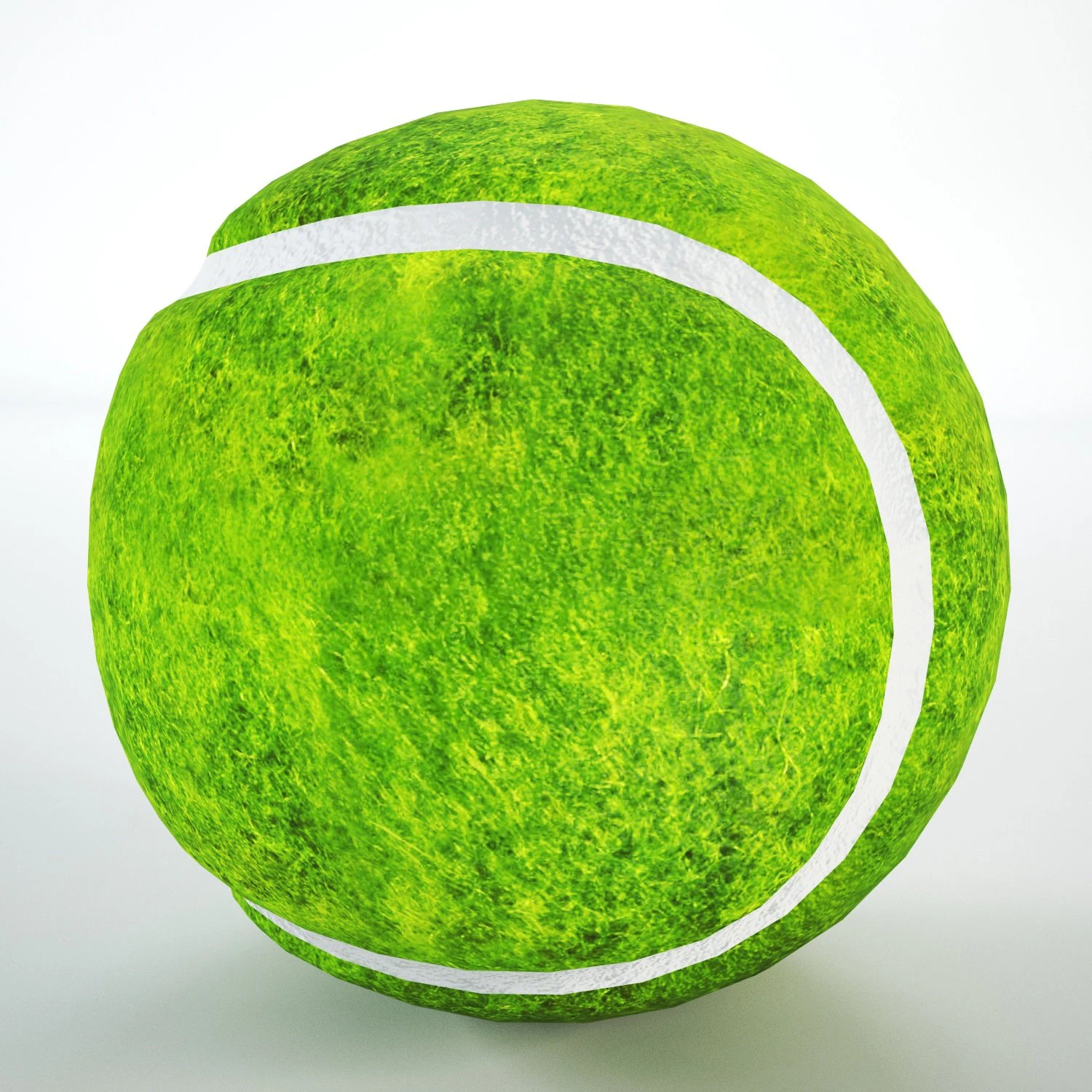 tennis ball low-poly 3D Model .c4d .max .obj .3ds .fbx .stl .blend