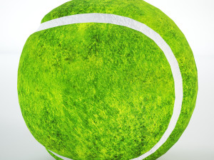 tennis ball low-poly 3Dモデル