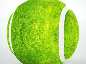 tennis ball low-poly 3D Model