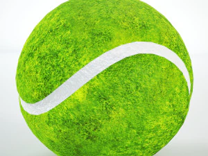 tennis ball low-poly 3D Model