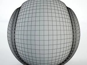 tennis ball low-poly 3D Model