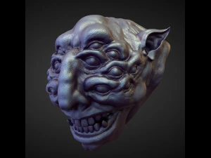 45 HEADS high poly sculpts 3D Model