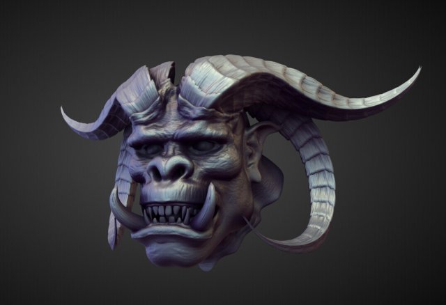 Demon 1 High Poly Sculpt 3D model