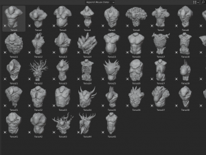 45 TORSOS high poly sculpts Model 3D
