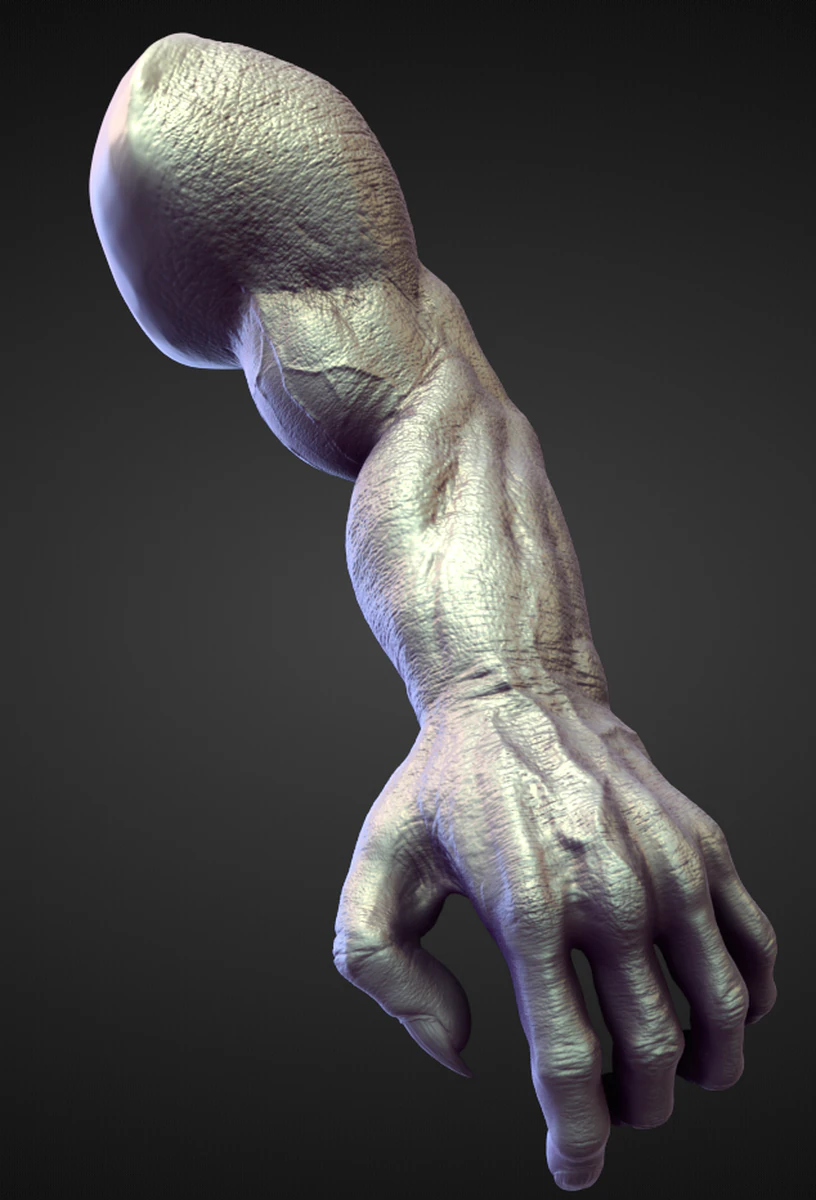 ARM1 high poly sculpt 3D Model .c4d .max .obj .3ds .fbx .stl .blend 