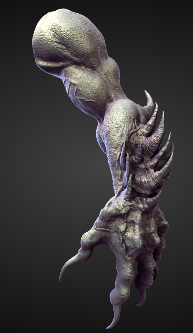 ARM2 high poly sculpt 3D Model .c4d .max .obj .3ds .fbx .stl .blend 