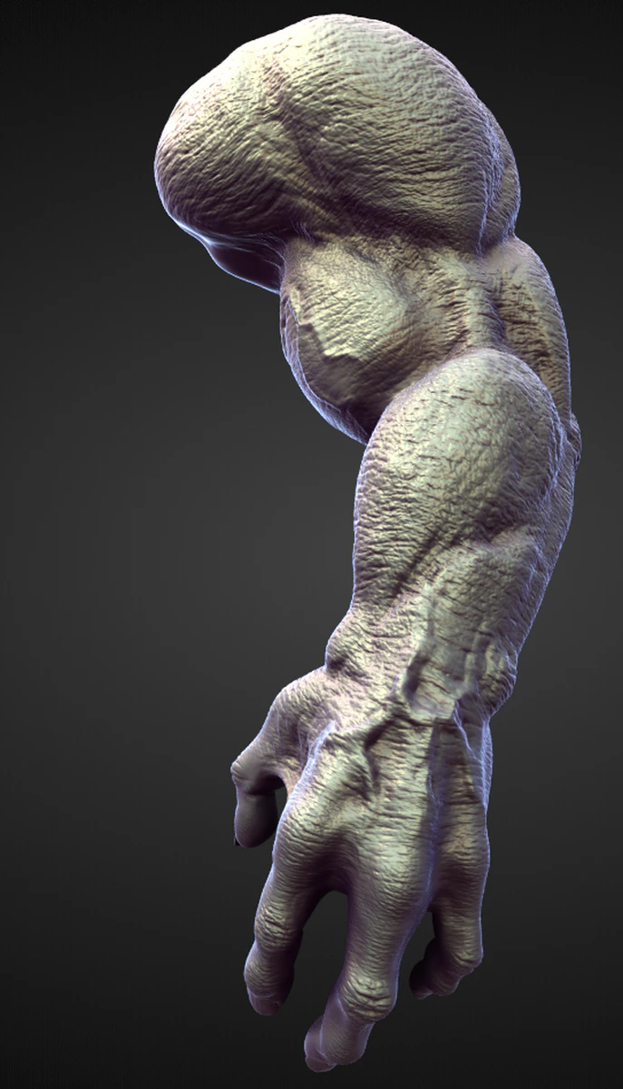 ARM3 high poly sculpt 3D Model .c4d .max .obj .3ds .fbx .stl .blend 