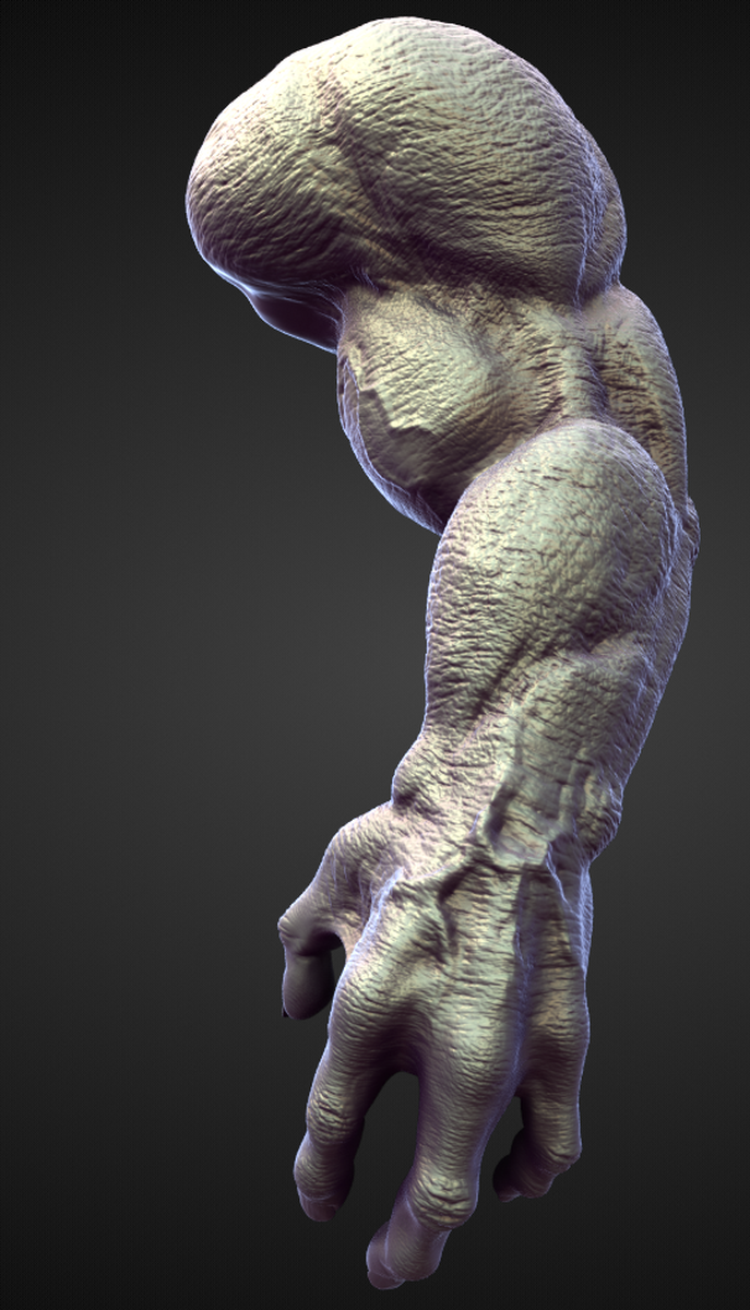 Clawed Monster Arms - 3D Model by Game-Ready Studios