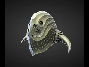 15 HELMETS Low poly and high poly 3D Model