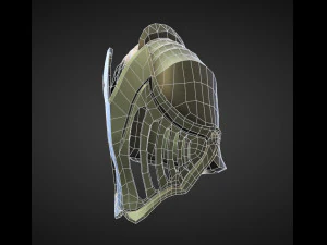 15 HELMETS Low poly and high poly 3D Model