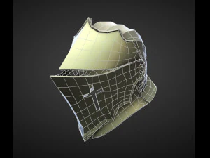 15 HELMETS Low poly and high poly 3D Model