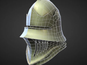 15 HELMETS Low poly and high poly 3D Model