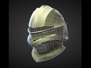 15 HELMETS Low poly and high poly Model 3D