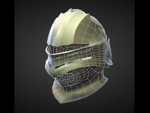 15 HELMETS Low poly and high poly 3D Model