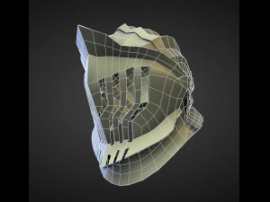 15 HELMETS Low poly and high poly 3D Model
