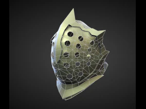15 HELMETS Low poly and high poly 3D Model