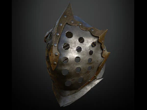 15 HELMETS Low poly and high poly 3D Model