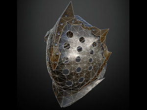 15 HELMETS Low poly and high poly Model 3D