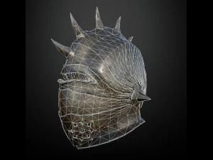15 HELMETS Low poly and high poly 3D Model