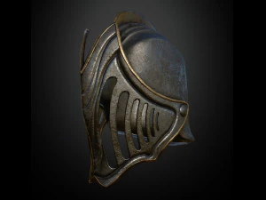 15 HELMETS Low poly and high poly 3D Model