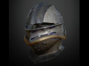 15 HELMETS Low poly and high poly 3D Model