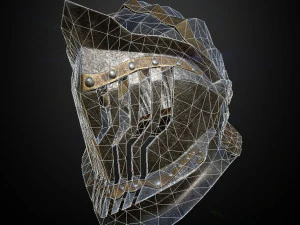 15 HELMETS Low poly and high poly 3D Model