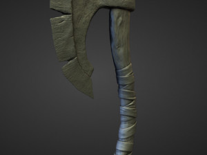 15 AXES Low poly and high poly 3D मॉडल