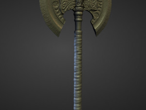 15 AXES Low poly and high poly 3D मॉडल