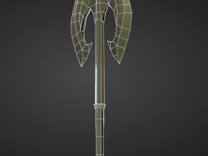 15 AXES Low poly and high poly 3D मॉडल