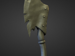 15 AXES Low poly and high poly 3D मॉडल