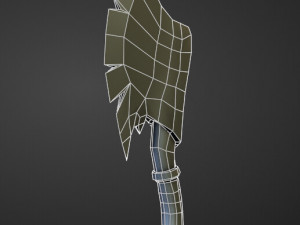 15 AXES Low poly and high poly 3D मॉडल
