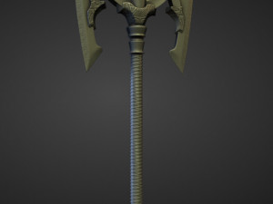 15 AXES Low poly and high poly 3D मॉडल