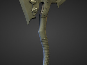 15 AXES Low poly and high poly 3D मॉडल