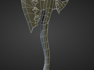 15 AXES Low poly and high poly 3D मॉडल