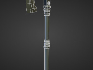 15 AXES Low poly and high poly 3D मॉडल