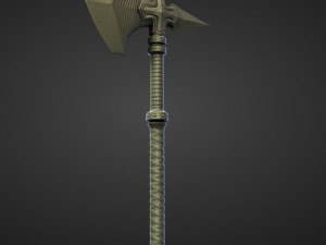 15 AXES Low poly and high poly 3D मॉडल