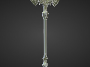 15 AXES Low poly and high poly 3D मॉडल