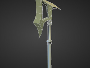 15 AXES Low poly and high poly 3D मॉडल